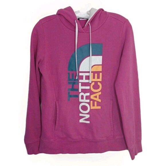 The North Face Women's Half Dome Pullover Hoodie Pink S/P Fall Winter Spring - Picture 1 of 13